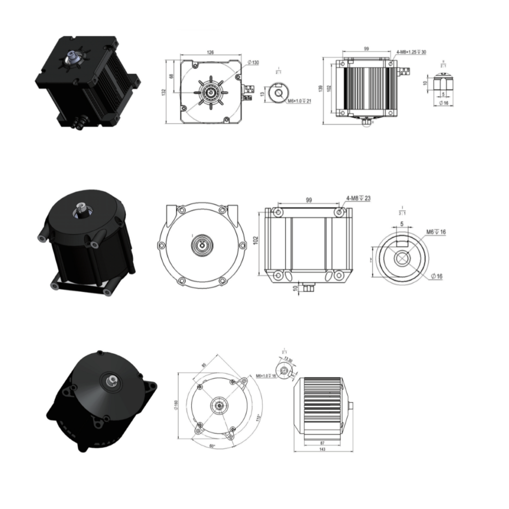 1500W 120 PMSM Motor