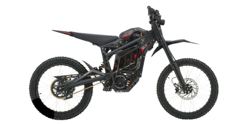 dirt bike with 5kw mid drive kit
